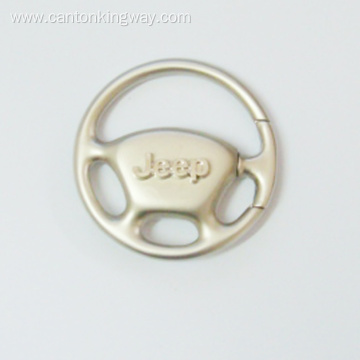 Mini Car Steering Wheel Zinc Alloy Metal Keyring